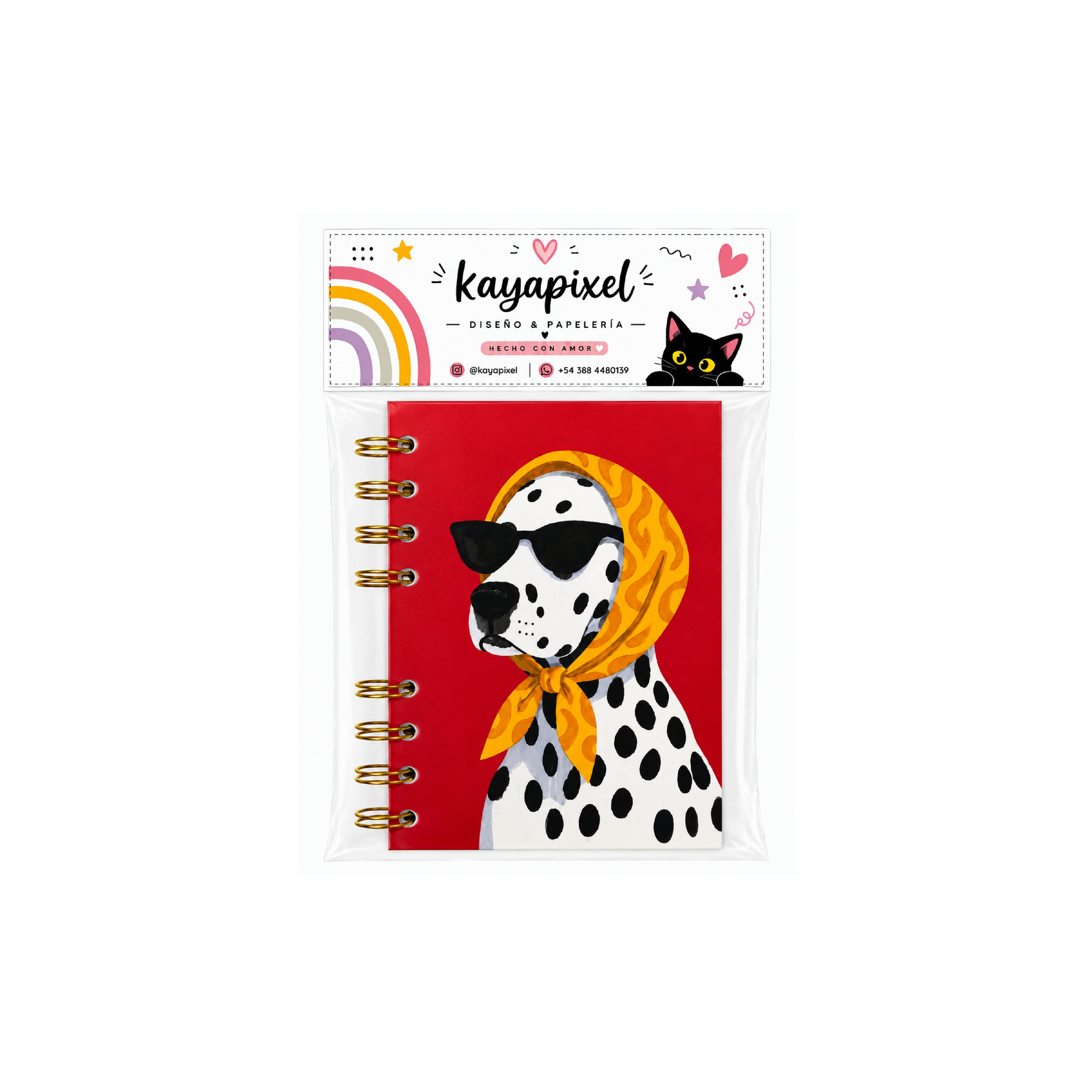 Libreta Hojas Lisas 13cm x 9.5 Perro- Hoja 90gr