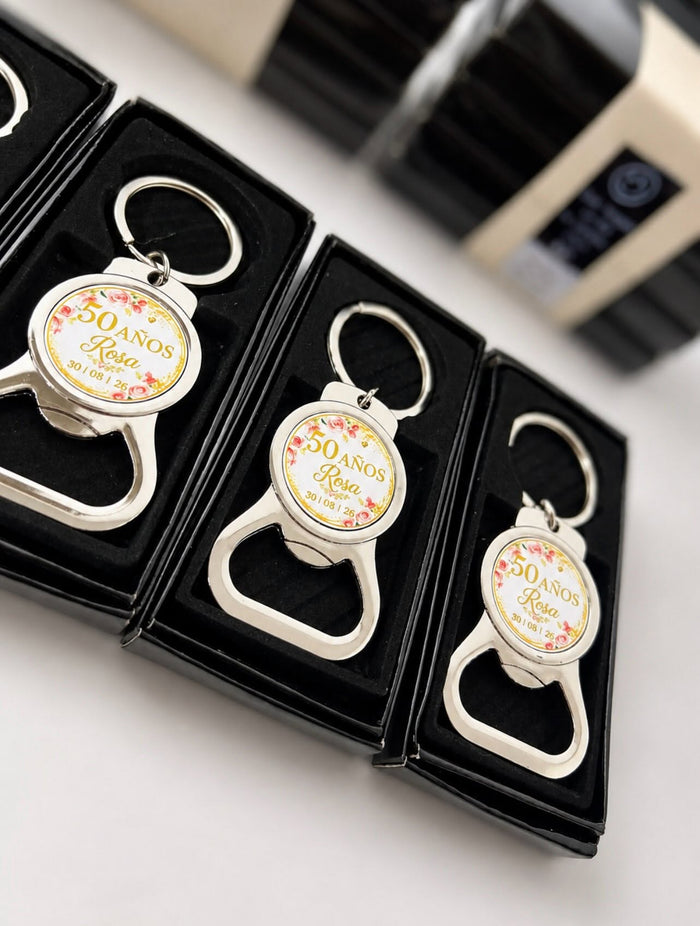 Llavero Abrebotellas Personalizado de Metal – Regalo Personalizado