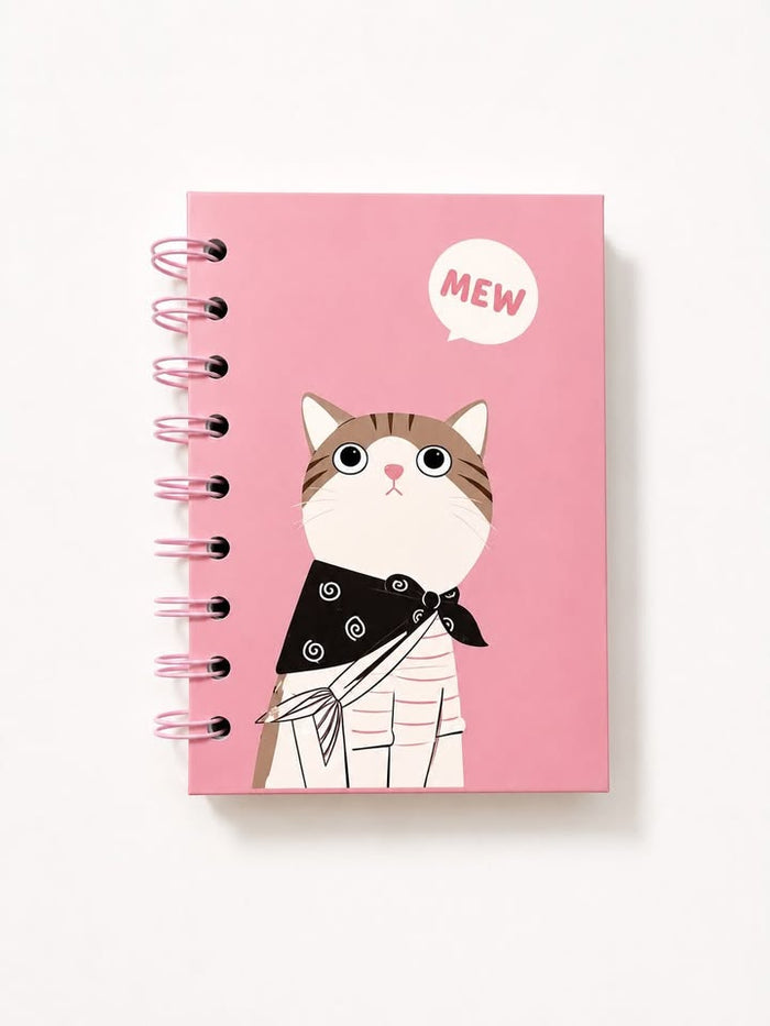Libreta A7 Personalizada – 100 Hojas Lisas 90g, Anillada y Laminada