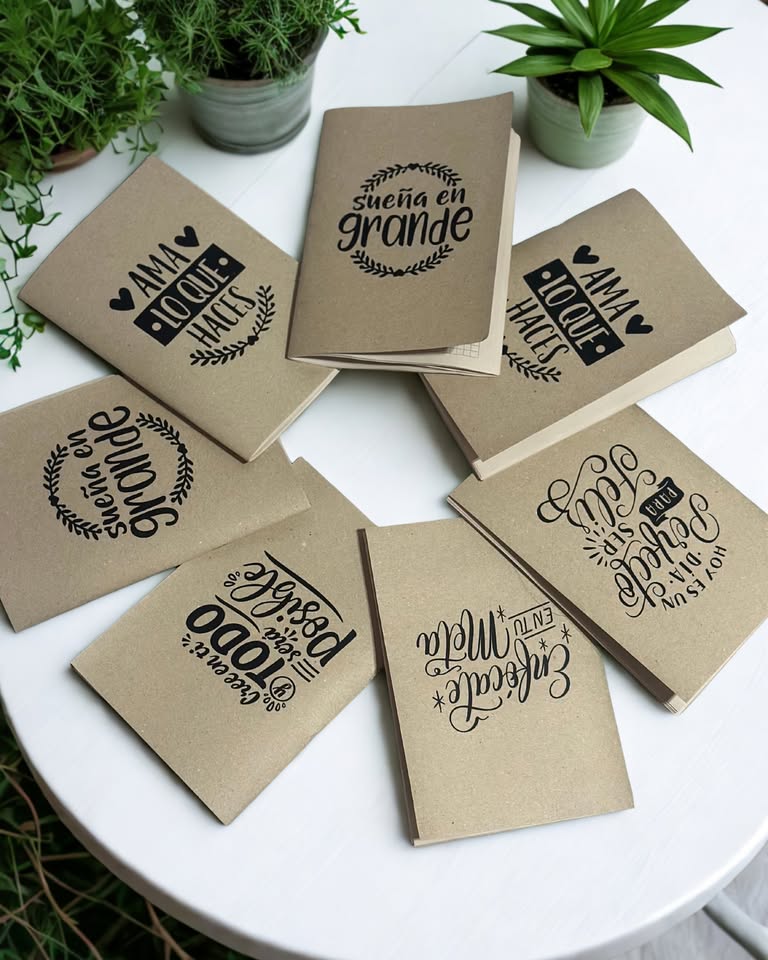 Libreta Ecológica A5 Personalizada con Tapa de Cartón Reciclado