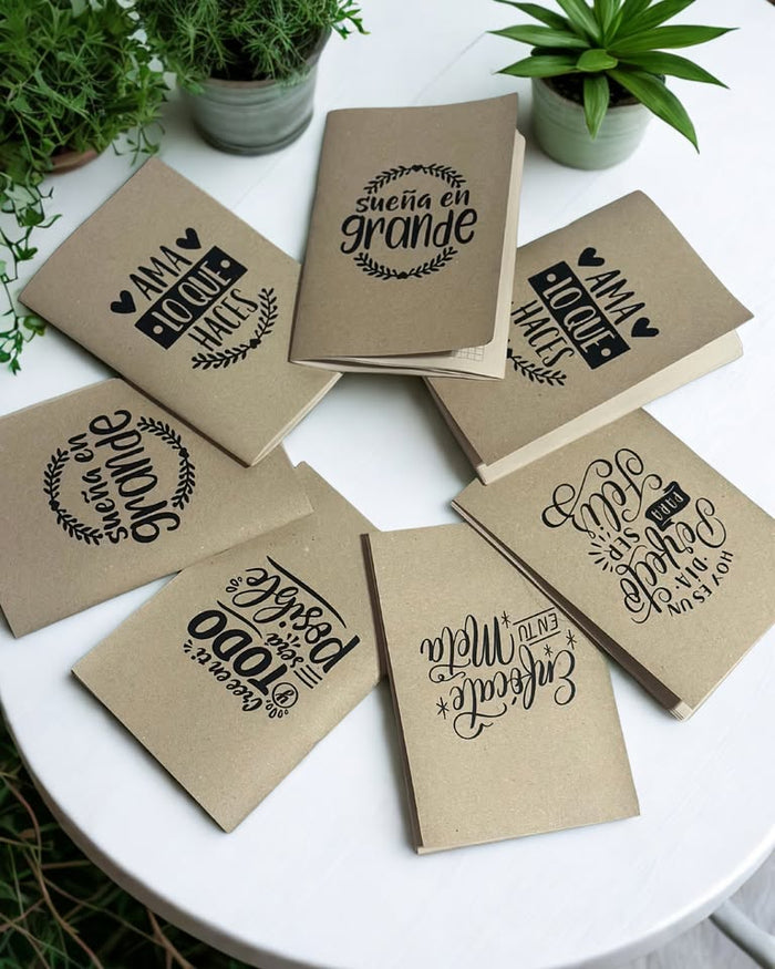 Libreta Ecológica A5 Personalizada con Tapa de Cartón Reciclado