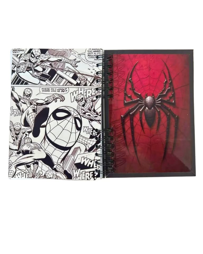 Libreta y Cuaderno hoja rayada A5 - Hombre araña