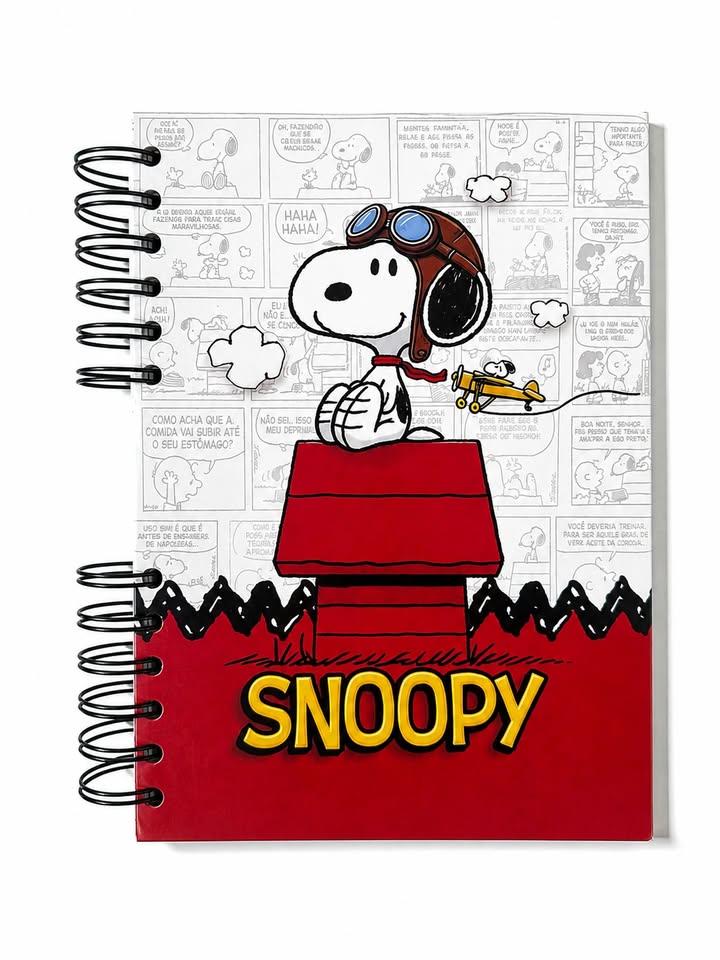 Libreta cuaderno de snoopy - 100 Hojas rayadas de 90gr