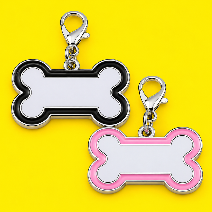 Llavero Hueso Metálico para Mascotas