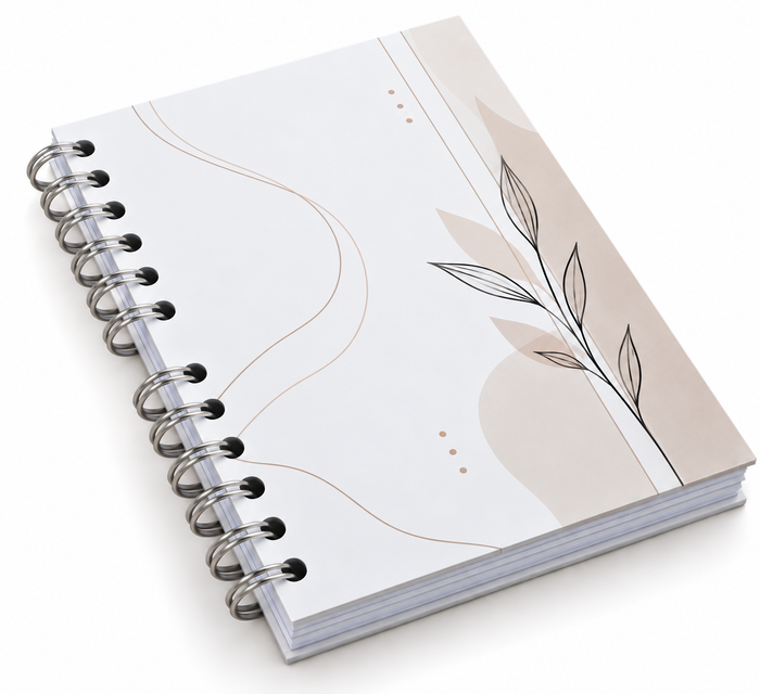 Libreta A5 Personalizada 14,8 x 21 cm – 100 Hojas Lisas, Rayadas o Cuadriculadas