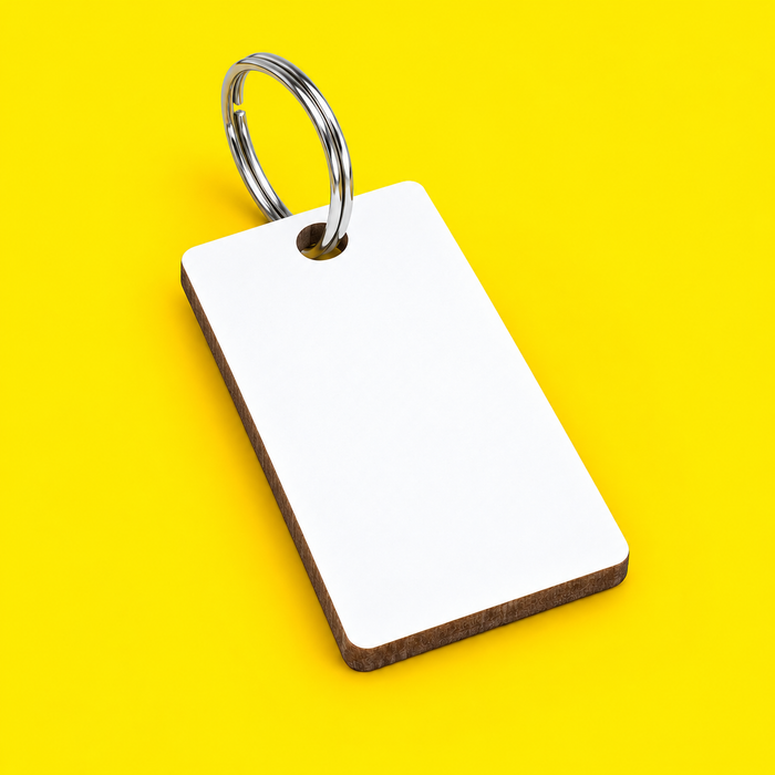 Llavero Rectangular de MDF 4 × 6 cm Personalizable