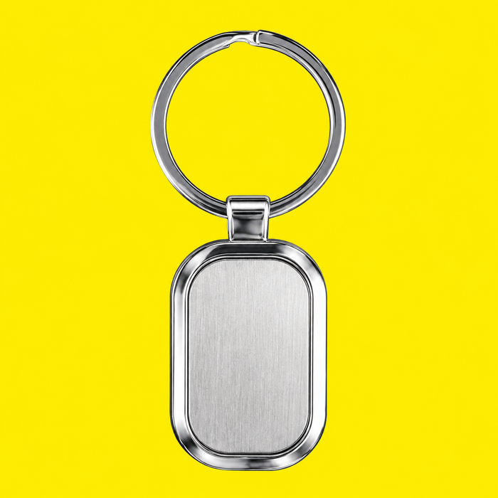 Llavero Óvalo Metálico Personalizable