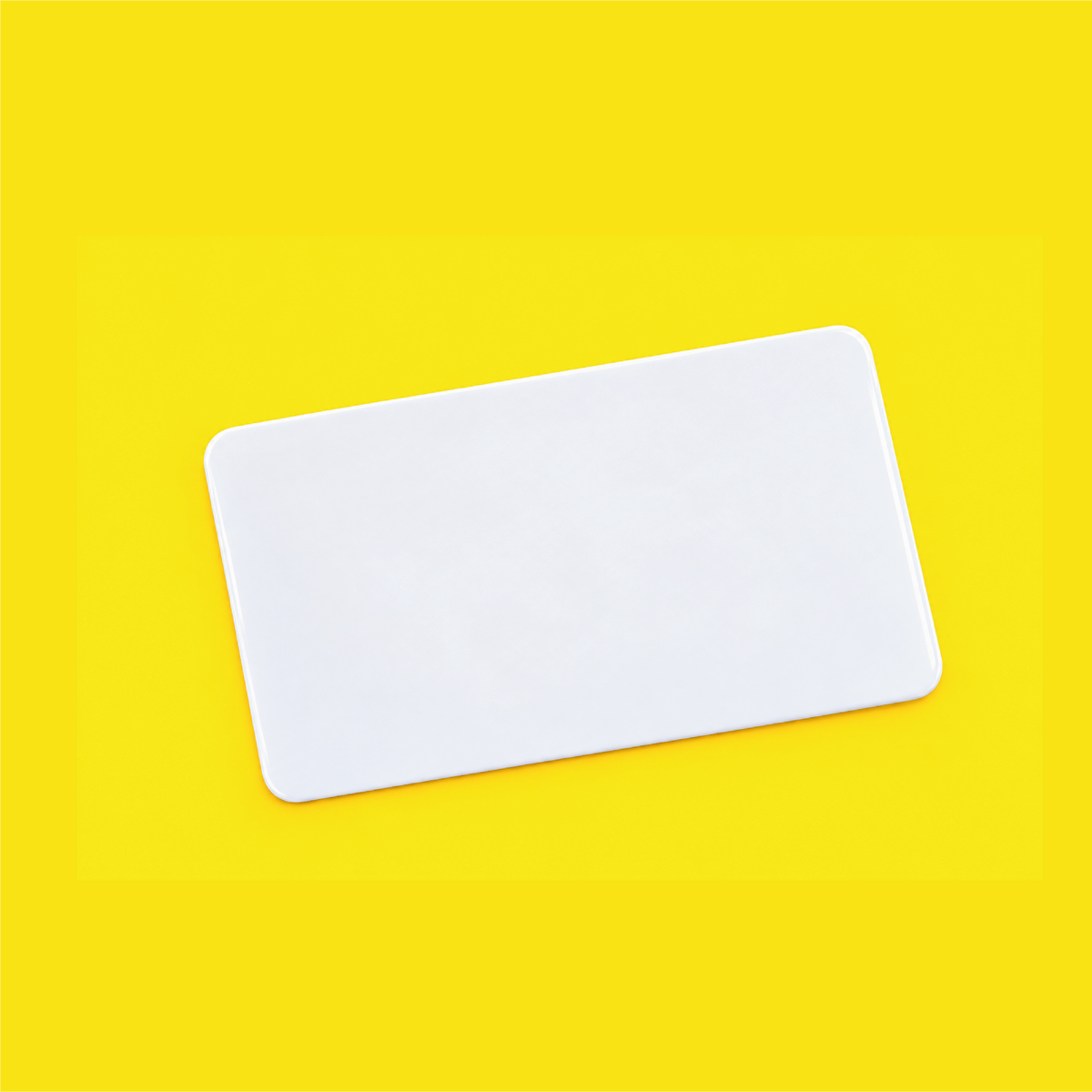 Credencial Lisa de Plástico Personalizable