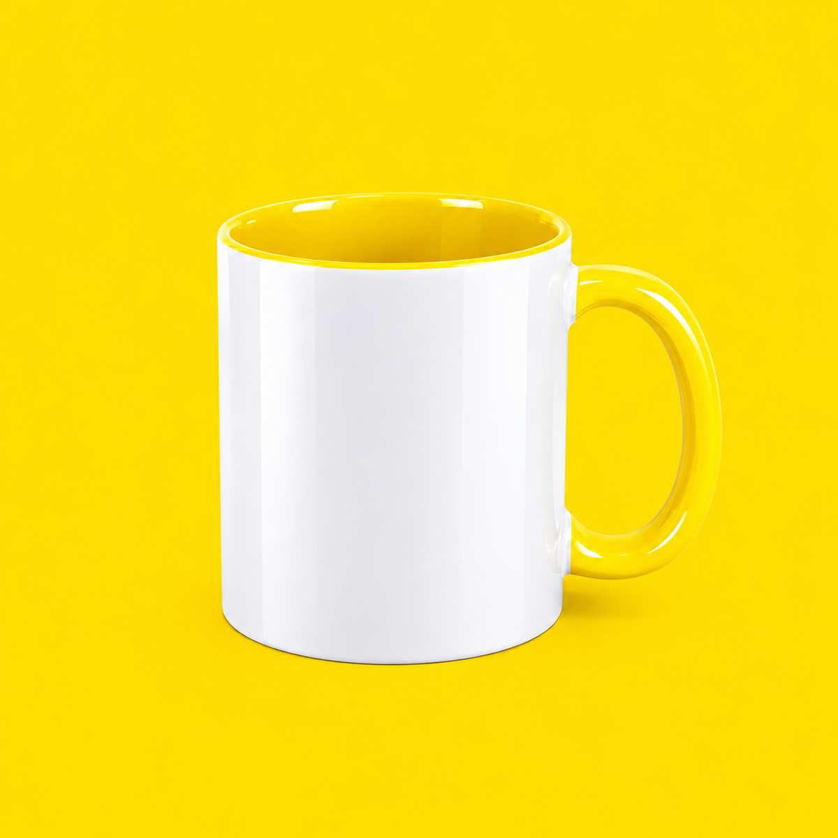 Taza de Cerámica 11 oz con Interior y Asa Multicolor – Personalizada