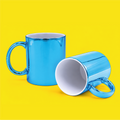 Taza Espejada Celeste 11 oz para Sublimación