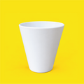 Vaso Cónico de Polímero Blanco para Sublimación