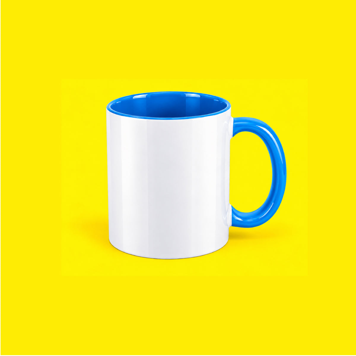 Taza de Cerámica 11 oz con Interior y Asa Multicolor – Personalizada