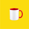 Taza de Cerámica 11 oz con Interior y Asa Multicolor – Personalizada